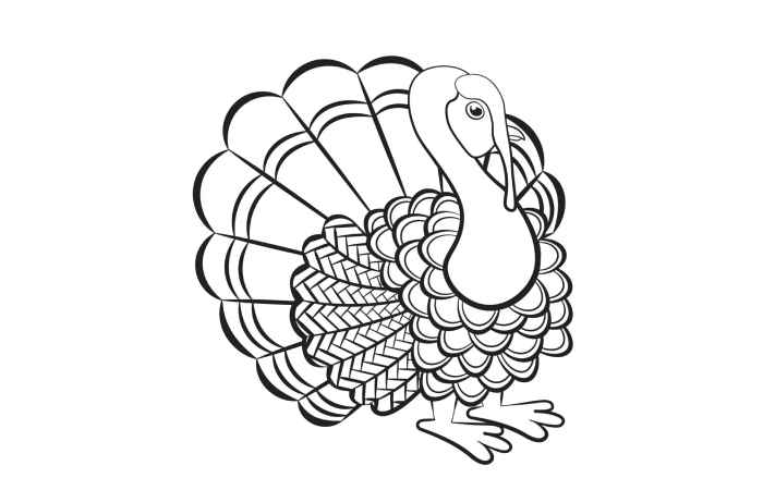 01 Thanksgiving Turkey Coloring Page